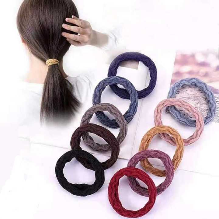 Hair Scrunchies Accessories For Women | Rubber Bands Scrunchies for Thick and Curly Hair - Multicolor - 20 PCS