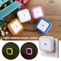 Difutagui Light baby square novelty mini light [802e9a44] 1PC sensor Luxury control night light American plug bedroom light gift color. 