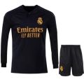 Real Madrid Away Kit (2020-25)-Long Sleeve Set Jerseys. 
