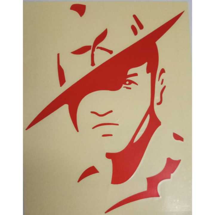 1pcs 12/15cm Red The Great Gorkha Worrier Sticker For Bike, Car, Laptop And Many More