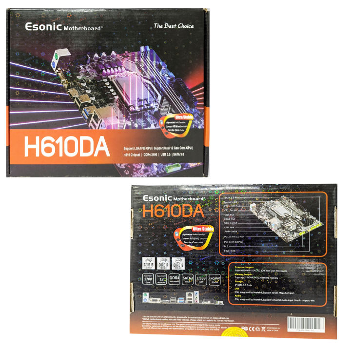 Esonic%20H610-DA%20Motherboard%20Intel%20H610%20Chipset%EF%BC%8CIntel%20Socket%201700%20for%2012th%20Gen%20Core%20i9/i7/i5%20Processors%EF%BC%8CDDR4%EF%BC%8CM.2%EF%BC%8CPCIE-X16%203.0%EF%BC%8CPCIE-X1%EF%BC%8CSATA%203.0%EF%BC%8CUSB%203.0%20-%20Image%203