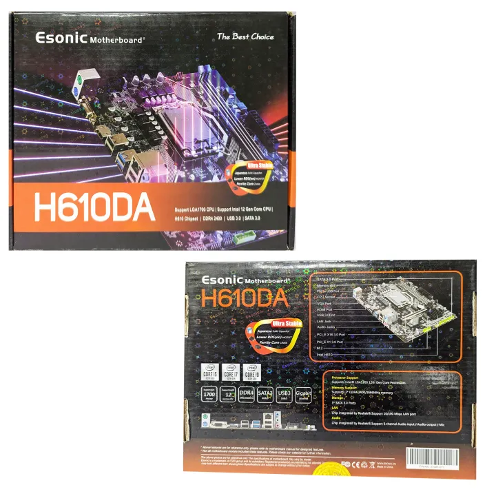 Esonic%20H610-DA%20Motherboard%20Intel%20H610%20Chipset%EF%BC%8CIntel%20Socket%201700%20for%2012th%20Gen%20Core%20i9/i7/i5%20Processors%EF%BC%8CDDR4%EF%BC%8CM.2%EF%BC%8CPCIE-X16%203.0%EF%BC%8CPCIE-X1%EF%BC%8CSATA%203.0%EF%BC%8CUSB%203.0%20-%20Image%203