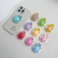 Gift Girl Socket Tok Case Phone Support Korean Cute Luminous Phone Holder Griptok Ring iPhone Samsung Grip Holder. 