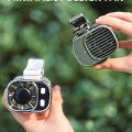 Mini Rechargeable Battery Rechargeable Fan Soft Steady Airflow Low Noise Operation Portable Mini Fan Durable Lightweight Material Clip-On Design Handheld Cooling Fan Outdoor Work. 