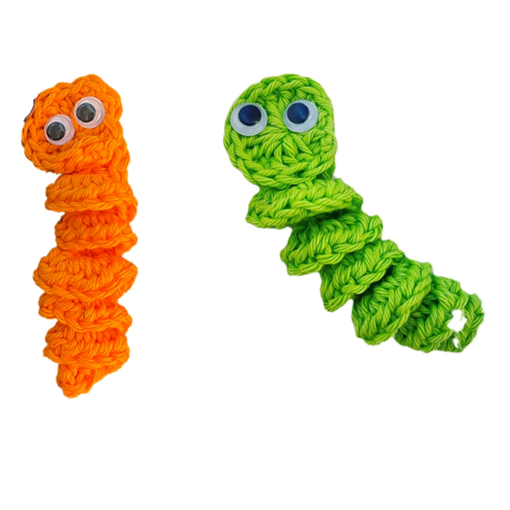 Handmade Emotional Support Worry Worm Gift, Crochet Worry Worm ...