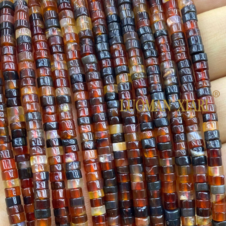 4x2MM%20Rondelle%20Natural%20Stone%20Dream%20Red%20Agate%20Flat%20Round%20Loose%20Spacer%20Beads%20for%20Jewelry%20Making%20Diy%20Bracelet%20Accessories%20-%20Image%203