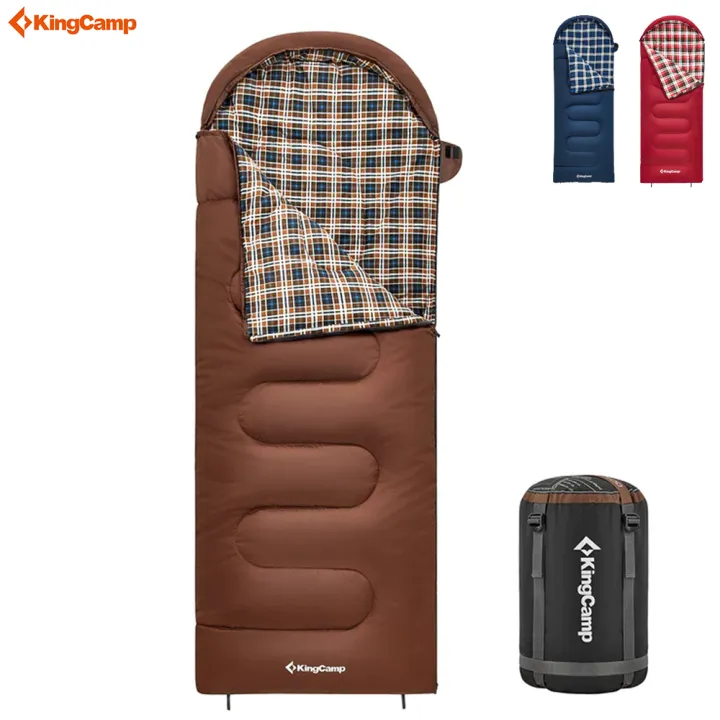 KingCamp%20Cloud%20300%20Cotton%20Flannel%203%20Season%20Lightweight%20Water%20Resistant%20Family%20Camping%20and%20Backpacking%20Sleeping%20Bag%20for%20Adults%20-%20Image%202
