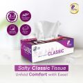 softy classic box tissue -100 pulls - 2 ply. 