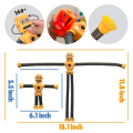 4PCS Cartoon Puzzle Suction Cup Parent-Child Interactive Decompression Toy with Light. 