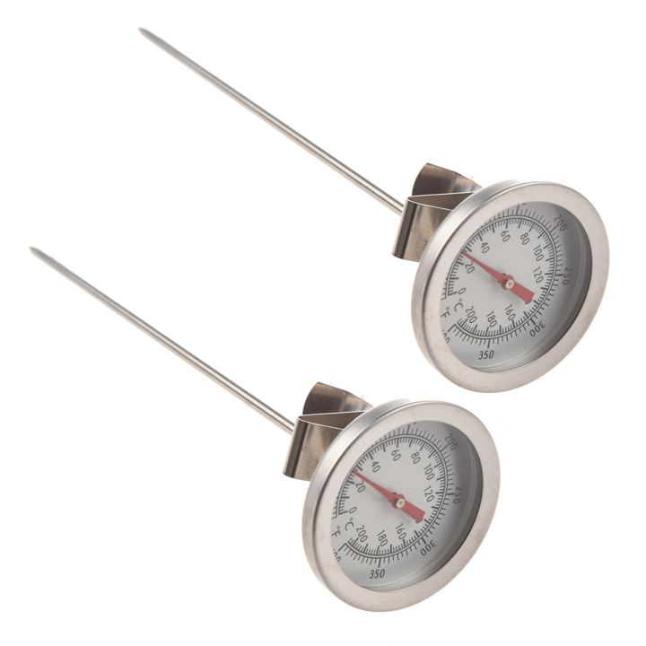 NANLIY 2X Thermometer Gauge Stainless Steel for Cooking Food 200 Celsius