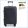 NUELITE 24-Inch Luggage BRANDENBURG | 8 Wheel Spinner Trolley Bag | Anti-Theft Zipper Integrated Lock Extra Security | Unbreakable Hard Shell Suitcase. 