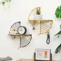 Artistic Iron art storage display shelf Elegant Sturdy Versatile Wall hanger rack holder Iron Creative Living room decorative frame for Home decor Office organization Living room storage Display and. 