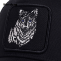 Wenefang Hip Hop Black wolf Embroidery Baseball Caps Summer Mesh Snapback Hats For Women Men casquette Trucker Cap. 