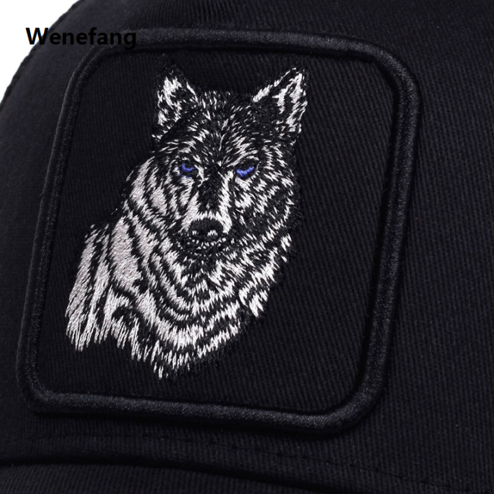 Wenefang%20Hip%20Hop%20Black%20wolf%20Embroidery%20Baseball%20Caps%20Summer%20Mesh%20Snapback%20Hats%20For%20Women%20Men%20casquette%20Trucker%20Cap%20-%20Image%204
