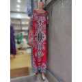 Red Abaya Dubai Turkish Muslim Dress for Women African Dashiki Print Dresses Jalabiya Moroccan Kaftan Robe Islamic Djellaba Femme. 