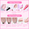 Mini Born BORN PRETTY 6 IN 1 Nail Glue Gel 15ML for Acrylic Nails Soak off Base Gel Top Coat UV Extension Nail Gel False Nail Tips Gel. 