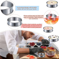 12 Pieces English Muffins Rings, Muffin Tart Rings Double Rolled Tart Ring Stainless Steel Crumpet Rings Molds Cake Mold. 