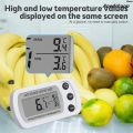 Zhulu2025 Fridge Thermometer with Hook Anti-Humidity Refrigerator Freezer Luxury Electric Digital Thermometer Temperature Monitor LCD Displays. 