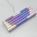 Zifriend T62 (63 Keys) Mechanical Keyboard, RGB Backlit, Hot-swappable, White & Grey Beige. 