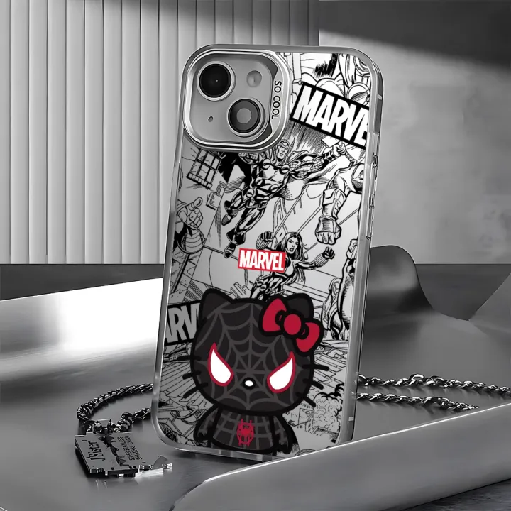Cute%20Hello%20Kitty%20Kiss%20Spiderman%20Case%20for%20OPPO%20Realme%208%2010%2011%20Pro%20C15%20C20%20C21Y%20C31%20C33%20C35%20C53%20C55%205G%20Matte%20Shockproof%20Back%20Cover%20-%20Image%206