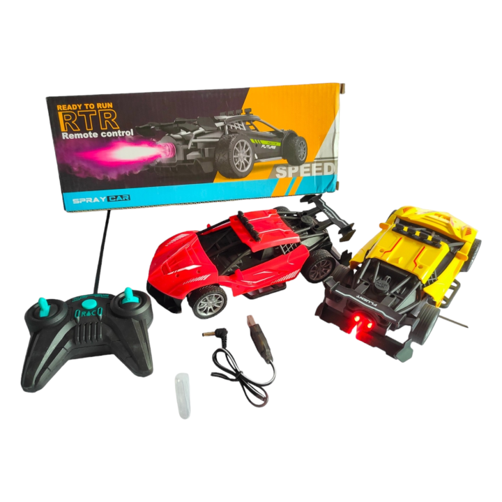 Remote Control Spray Racing Car Remote Control Rechargeable Racing Spray Car With Water Spray Boost ...