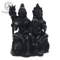 Resin Statue Of Lord Shiva'S Family (Shiva, Ganesh & Parvati). 