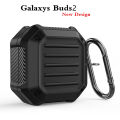 Lenuo Luxury TPU Armor cover for Samsung Galaxy Buds2 headphone protector accessory with hook. 