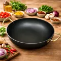 Iron Kadai 9 Inches Flat Induction Base | Cooking Pot. 