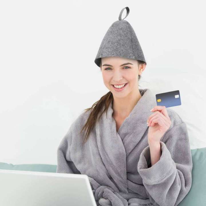 2%20pcs%20Lightweight%20Steam%20Heat%20Insulation%20Spa%20Bathing%20Shower%20Hat%20Large%20Sauna%20Cap%20Felt%20Size%20-%20Image%205