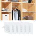 Strong Load Bearing Partition Support Holder Closet Cabinet Clapboard Support Hook Stickers/ Wardrobe Shelves Punch-free Shelf Support Pegs/ Partition Bracket Strong Triangle/ Self Adhesive Wall Hangers Holder /. 