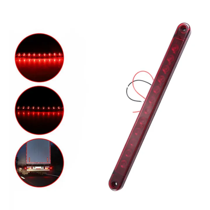 2X%2012LED%20Stop%20Light%20Tail%2012V%20Brake%20Lamp%20Bar%20Truck%20Trailer%20Lorry%20Bus%20Brake%20Identfication%20Lights%20-%20Image%203