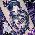 Dark Tattoo Stickers Waterproof Long-lasting Tattoo Stickers Body Hand-painted Art Paste Painting Tattoo Women Men. 