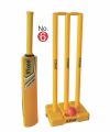 Vixen Hard Plastic Cricket kit for All Age Groups and Sizes (1 Piece Cricket Bat, 3 Piece Wickets, 1 Synthetic Ball,1 Piece Kit Bag) Full Size Premiere Quality. 