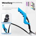 Wenefang 9PCS Alligator Clips and Steel Pins Pointed Tail Picking Comb Sales promotion Heat-resistant Anti-static Supplies Professional Hairdressing. 