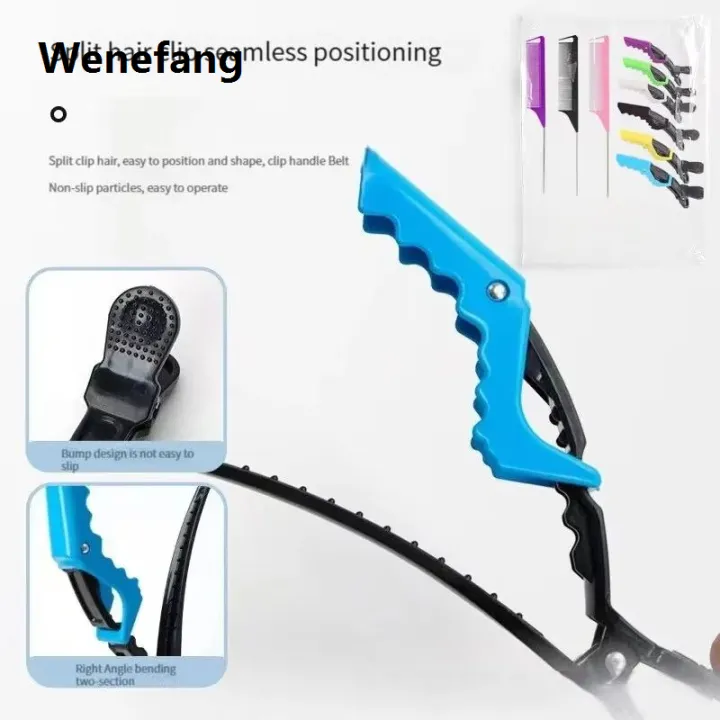 Wenefang%209PCS%20Alligator%20Clips%20and%20Steel%20Pins%20Pointed%20Tail%20Picking%20Comb%20Sales%20promotion%20Heat-resistant%20Anti-static%20Supplies%20Professional%20Hairdressing%20-%20Image%206