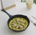 Cast Iron Skillet Pre-Seasoned Frying Pan Round Non Stick Griddle w/ Long Handle. 