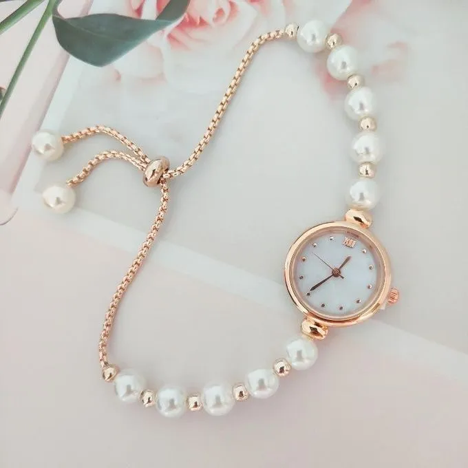 1%20Pcs%20Watch%20for%20Women%20Elegant%20Bracelet%20Set%20Rose%20Gold%20,%20GOld%20&%20Silver%20Heart%20Rhinestone%20Women's%20Quartz%20Watch%20with%20Pearls%20Bangles%20Women's%20Bracelet%20Watches%20-%20Image%202
