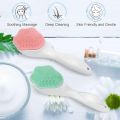 Silicone Face Scrubber 2 Pack Face Brush Exfoliating Brush, Coldairsoap Silicone Facial Cleansing Brush, Handheld Face Wash Brush for Pore Cleansing, Face.... 