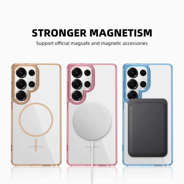 NEW%20HODON%20Luxury%20Clear%20Magnetic%20Phone%20Cases%20For%20Samsung%20Galaxy%20S25%20S24%20S23%20S22%20Plus%20Ultra%20A15%20A55%20A35%20A16%20A26%20A36%20For%20Magsafe%20Case%20Transparent%20Wireless%20Charging%20Hard%20Cover%20-%20Image%208