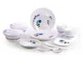 32 PCS Dinner Set of Exclusive, Microwave Safe Plastic Printed Round Dinner Set. 