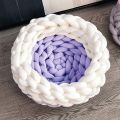 nitting Yarn for Chunky Braided Knot Throw Blanket DIY Soft Extra Cotton Washable, Bulky Giant Yarn for Weave Craft Crochet Sofa Blanket Pillow Pet Bed. 
