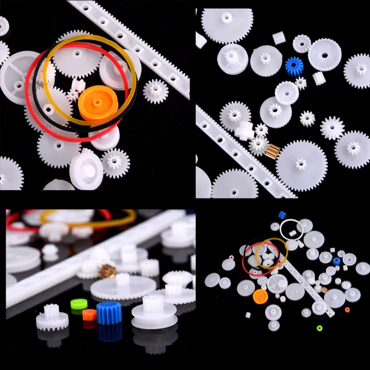 60%20pcs%20Plastic%20Gear%20Set%20DIY%20Rack%20Pulley%20Belt%20Worm%20Single%20Double%20Gears%20-%20Image%207