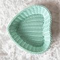 Creative Multicolor Storage Basket Love Heart Plastic Fruit Baskets Photo Props Multi-function Sundries Organizer Crate Home. 