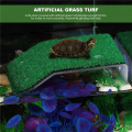 Turtle Basking Platform, Grass Turtle Ramp for Turtle Tank, Reptile M. 