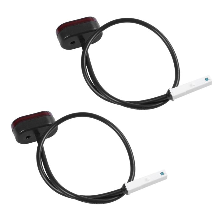 FORIDE 2X Rear Tail Lamp Stoplight Brake Lights with Line for M365 M187 Electric Scooter