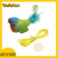 Oufeiton Interactive Playth for Cats Realistic Interactive Chirp Bird Cat Toy with Feather Lifelike Sound for Indoor for Interactive. 
