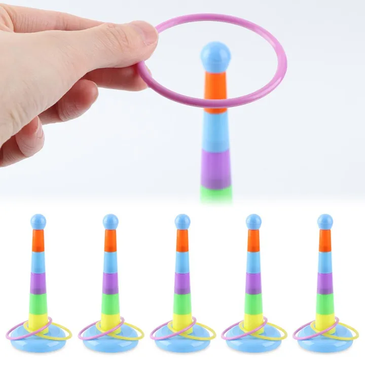 Classic Fun Game Set Plastic Pool Toy Cast Throw Circle Hoop Toss Baby ...