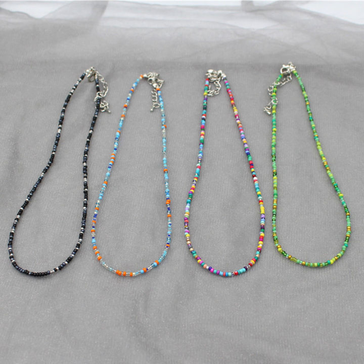 New%20goods%20tideEr%20women's%20jewelry%20gift%20bohemian%20colle%20Shin%20pull%20seed%20beads%20necklace%20Lady's%20string%20collar%20charm%20color%20handmade%20thing%20-%20Image%202