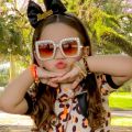 CAMKIDS Cute Kids Sunglasses Rhinestone Diamond Children Square Sunshades Girl Boy Colorful Lens Sparkling Princess Sun Glasses Trendy Miunzo. 