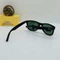Matte Black Frame Green B2 Diamond Hard Wayfarer Sunglasses For Men. 